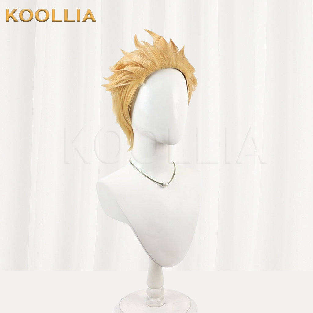 Gachi Akuta Enji Golden Textured Root Spiky Basic Wig