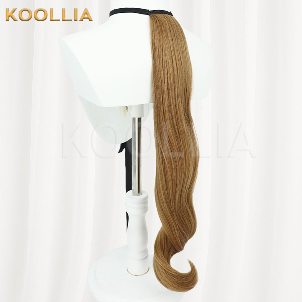 Umamusume Pretty Derby Smart Falcon Light Brown Medium Long Hair Basic Wig