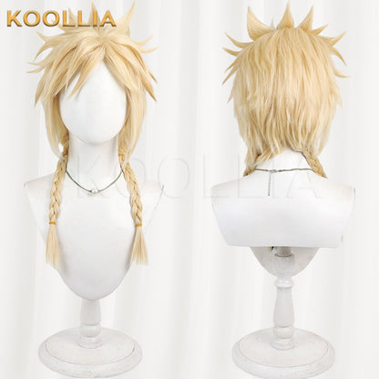 Final Fantasy VII Cloud Strife Pure Light Gold Spiky Basic Wig