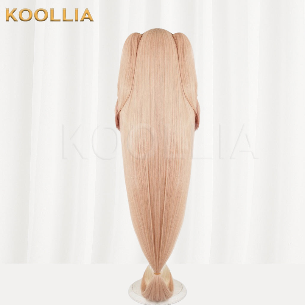 Hyperdimension Kaguya Hime Light Blonde Pink Ombre Long Basic Wig