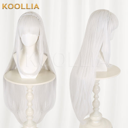 Re:Zero Emilia Silvery White Basic Wig