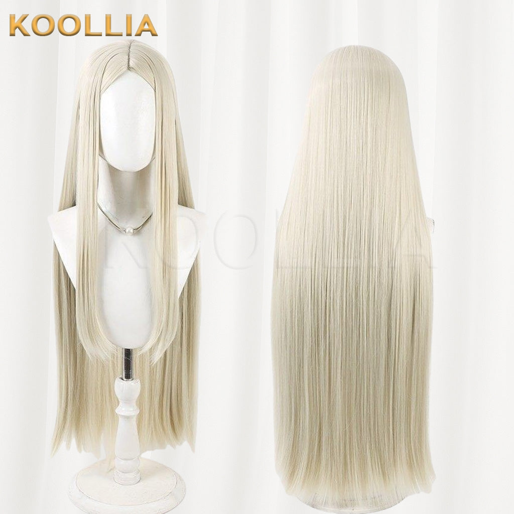 Gachi Akuta August Stilz Off-White Center Part Basic Wig