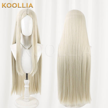 Gachi Akuta August Stilz Off-White Center Part Basic Wig