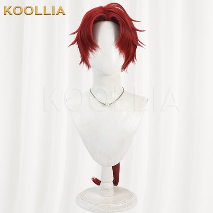 Touken Ranbu Tonbokiri Bright Red Basic Wig