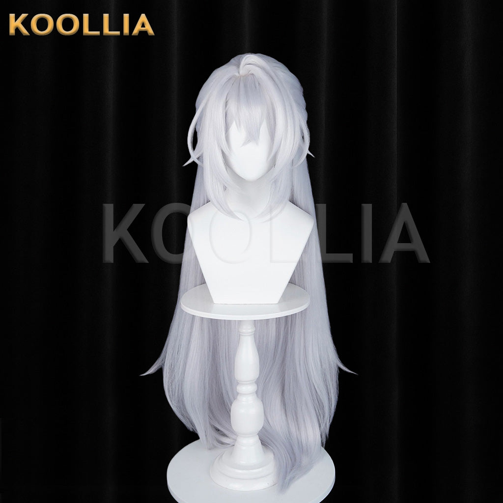 Zenless Zone Zero Severian Pure White Layered Curly Braid Basic Wig