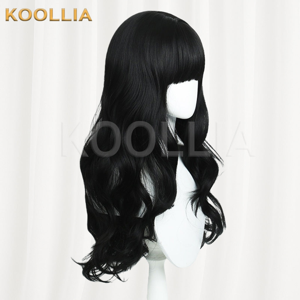 RWBY Blake Belladonna Pure Black Wavy Long Basic Wig