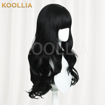 RWBY Blake Belladonna Pure Black Wavy Long Basic Wig