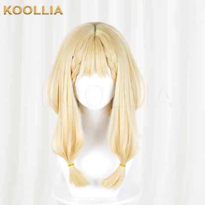 Arknights Endfield Rosie Light Blonde Medium Long Twin Tails Basic Wig