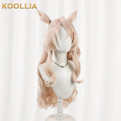 Umamusume Pretty Derby Victoire Pisa Light Golden Long Hair Basic Wig