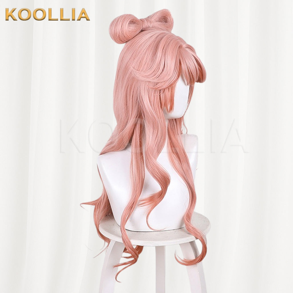 Arknights Haruhi Pink Orange Gradient Basic Wig