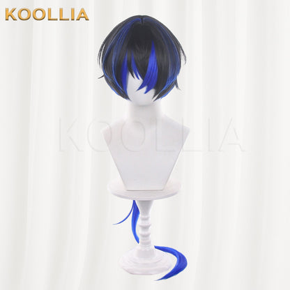 Neverness to Everness Daphthir Black Gradient Blue Basic Wig