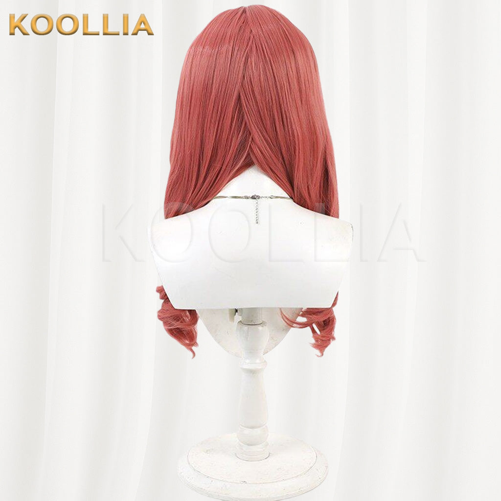 Azur Lane Cowpens Bean Paste Red Roman Curl Basic Wig