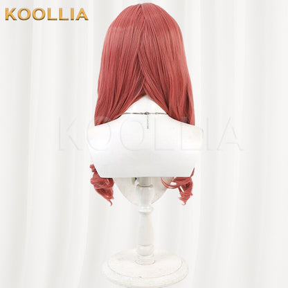 Azur Lane Cowpens Bean Paste Red Roman Curl Basic Wig