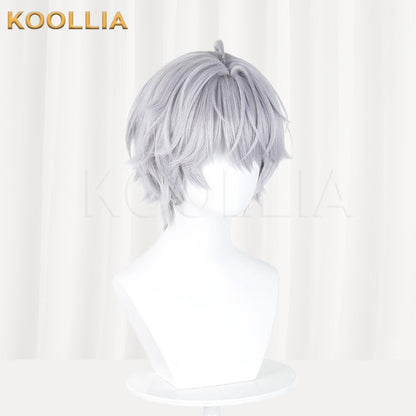 Arknights Endfield Adasil Silver Gray Layered Ponytail Basic Wig