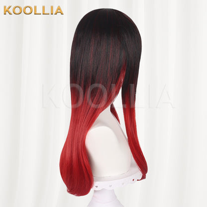 Wind Breaker Wind Blake Black‑Red Gradient Basic Wig