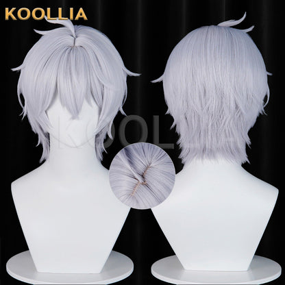 Game Neverness to Everness Esper Zero Gradient Light Gray Base Wig