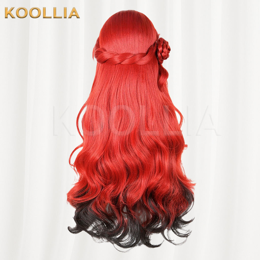 Honkai: Star Rail Himeko Red Gradient Black Basic Wig