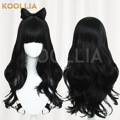 RWBY Blake Belladonna Pure Black Wavy Long Basic Wig