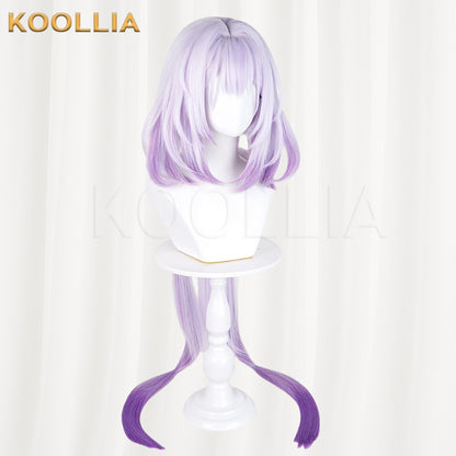Honkai: Star Rail Castorice  White‑Purple Gradient Basic Wig
