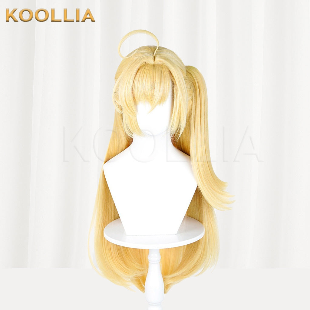 Zenless Zone Zero Cici Fu Light Blonde Clip-on Ponytail Basic Wig