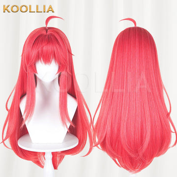 Game Neverness to Everness Nanali Bright True Red Basic Wig Multi-angle Display by koollia