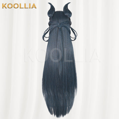 Honor of Kings Gongsun Li Dark Blue Black Basic Wig