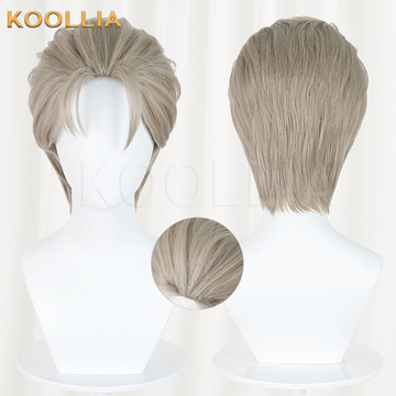 Under the Night Rosso Falcone Light Linen Blonde Basic Wig Front View by koollia