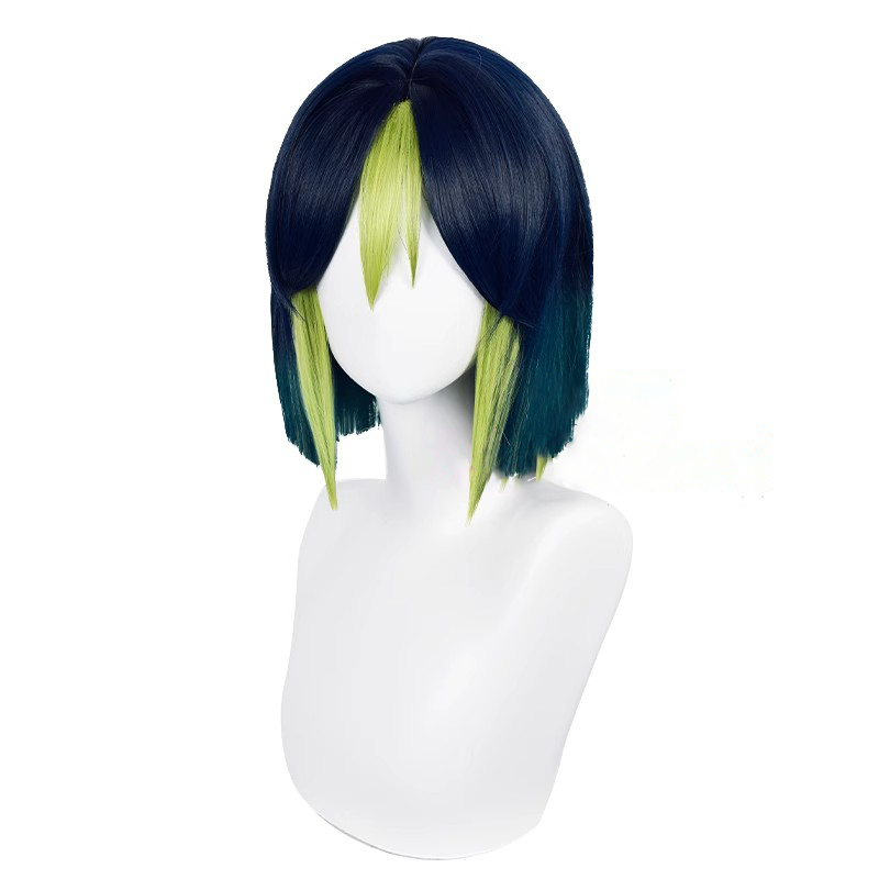 Genshin Impact Tighnari Short Blue Black Hair Basic Wig