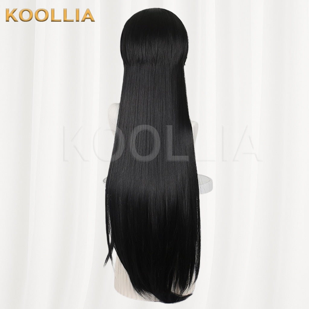 Tou Qi Guai Tan Huai Yunqing Republic‑Era Solid Black Basic Wig