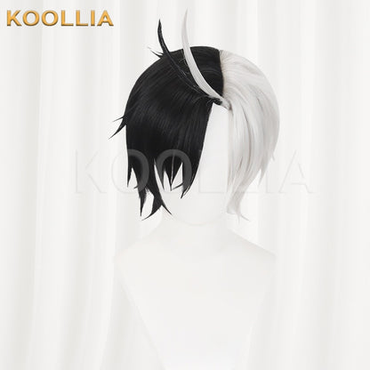 Wind Breaker Sakura Haruka Half Black Half White Basic Wig