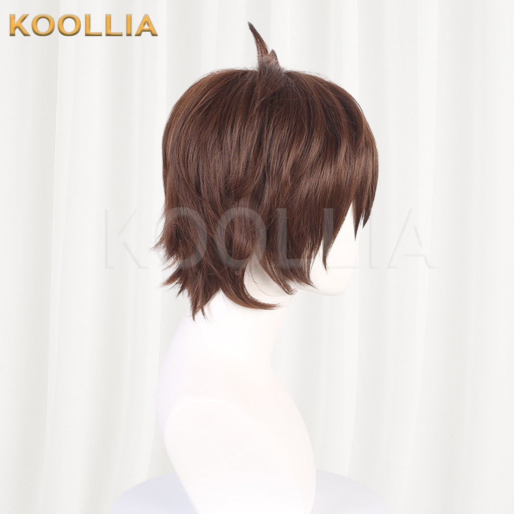 KonoSuba Satou Kazuma Warm Brown Basic Wig