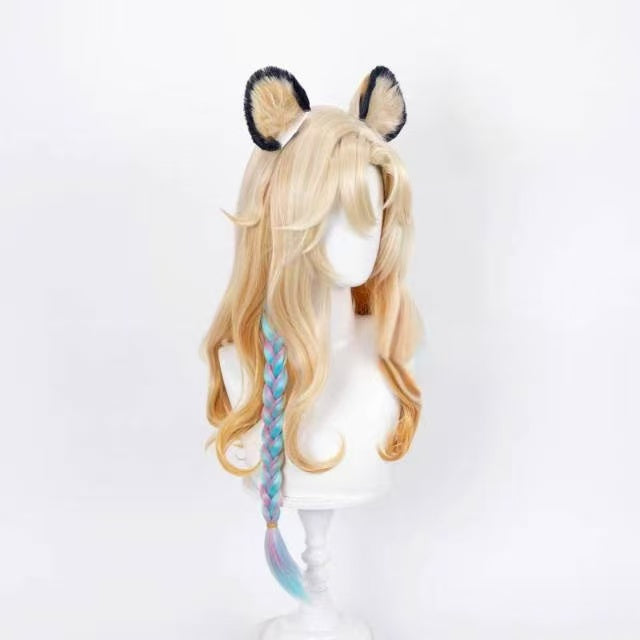 Genshin Impact Xilonen Long Yellow Hair Basic Wig