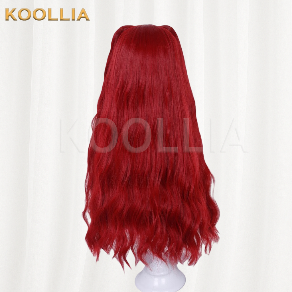 Descendants 5 Wicked Wonderland Bright Red Long Wavy Basic Wig