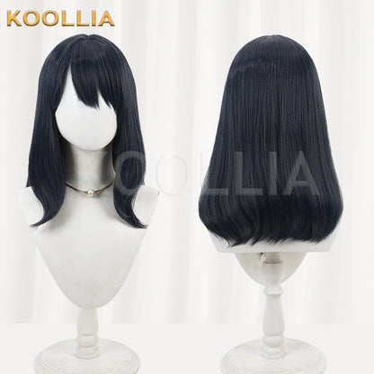 SSSS.GRIDMAN Takarada Rikka Pure Black Basic Wig