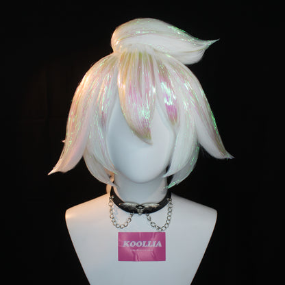 White Lily Cookie Commission Wig (With tinsel)