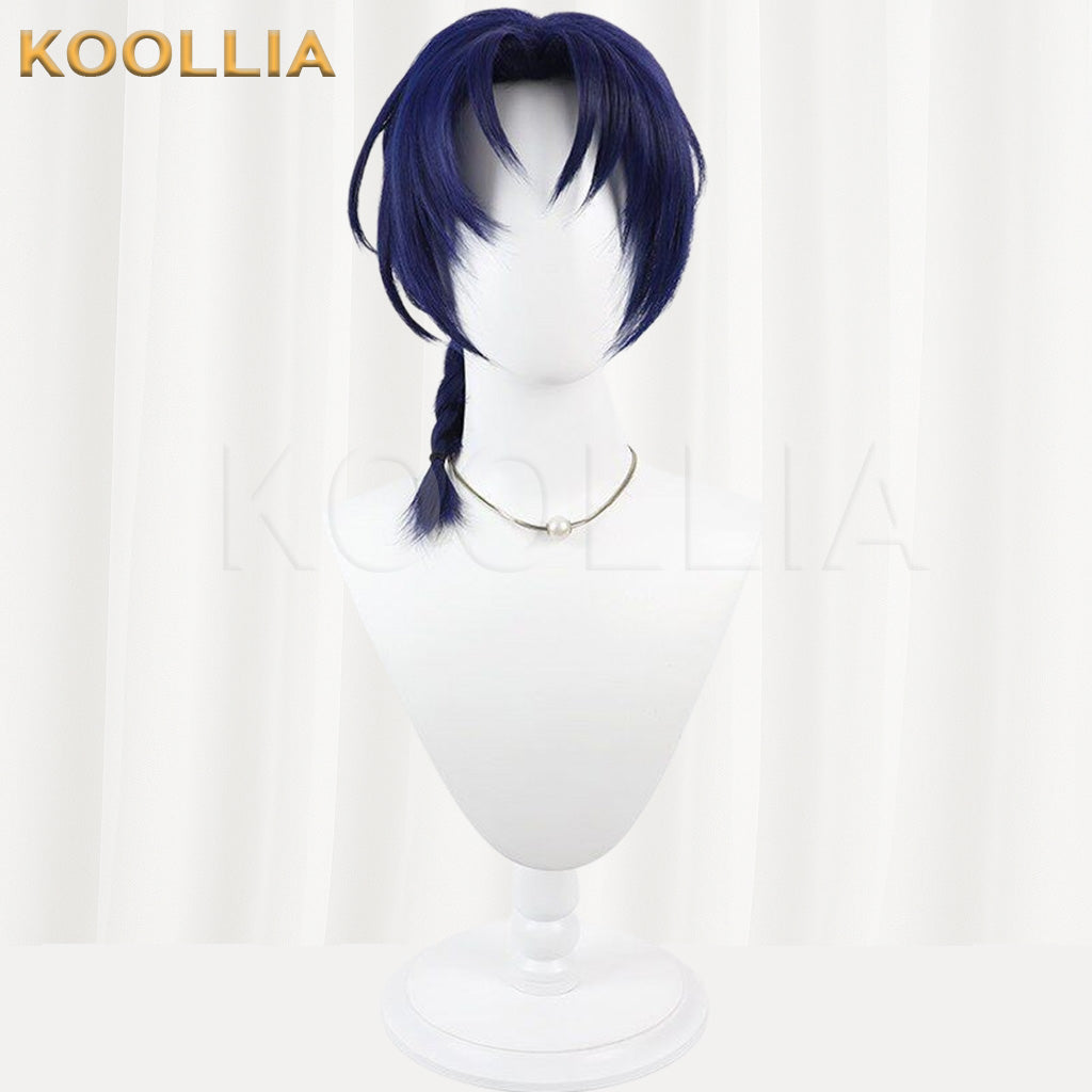Nijisanji Hanakago Tsubasa Navy Blue Basic Wig