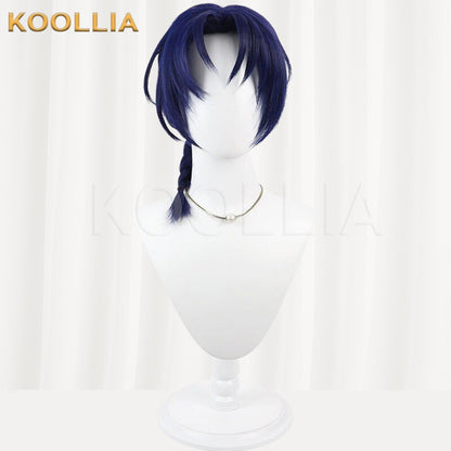 Nijisanji Hanakago Tsubasa Navy Blue Basic Wig