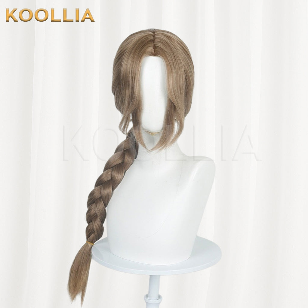 Delta Action Die Flax Brown Thickened Braid Basic Wig