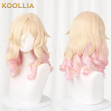 Identity V Perfumer Liko Yellow-Pink Gradient Basic Wig Multi-angle Display by koollia