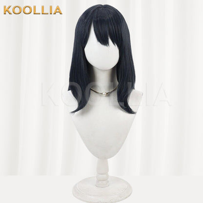 SSSS.GRIDMAN Takarada Rikka Pure Black Basic Wig