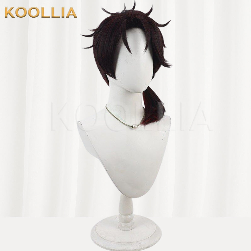 Nijisanji Belmond Banderas Dark Brown Gradient Basic Wig