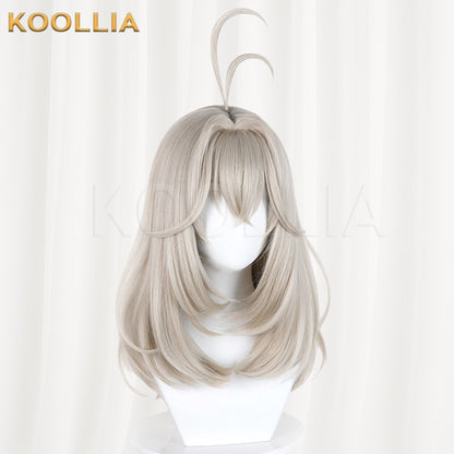 Wonderful Precure Mori Aruruka Light Flaxen Grey Basic Wig