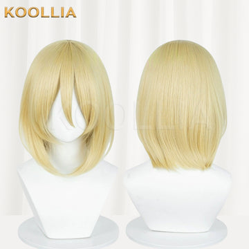 Attack on Titan Annie Leonhart Short Golden Hair Basic Wig - KOOLLIA