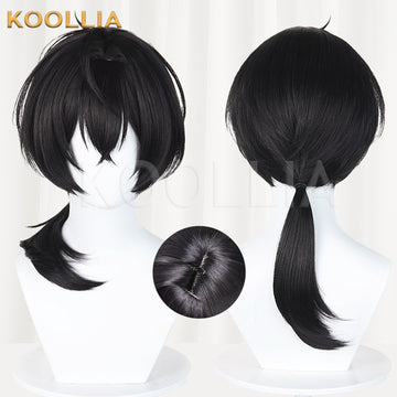Path to Nowhere Bartoli Pure Black Low Ponytail Basic Wig Multi-angle Display by koollia