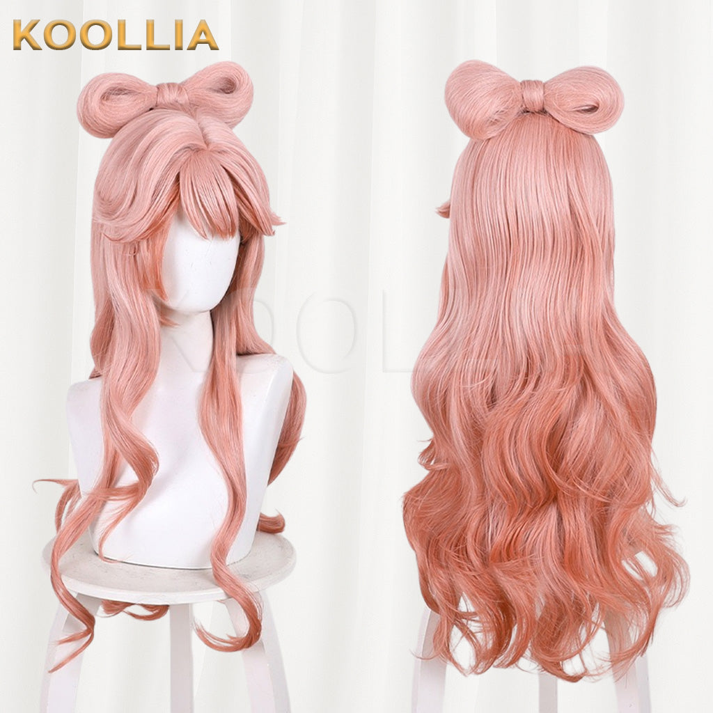Arknights Haruhi Pink Orange Gradient Basic Wig