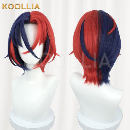 Fire Emblem Engage Alear Red & Blue Split Dye Basic Wig