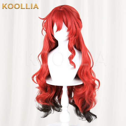 Honkai: Star Rail Himeko Red Gradient Black Basic Wig