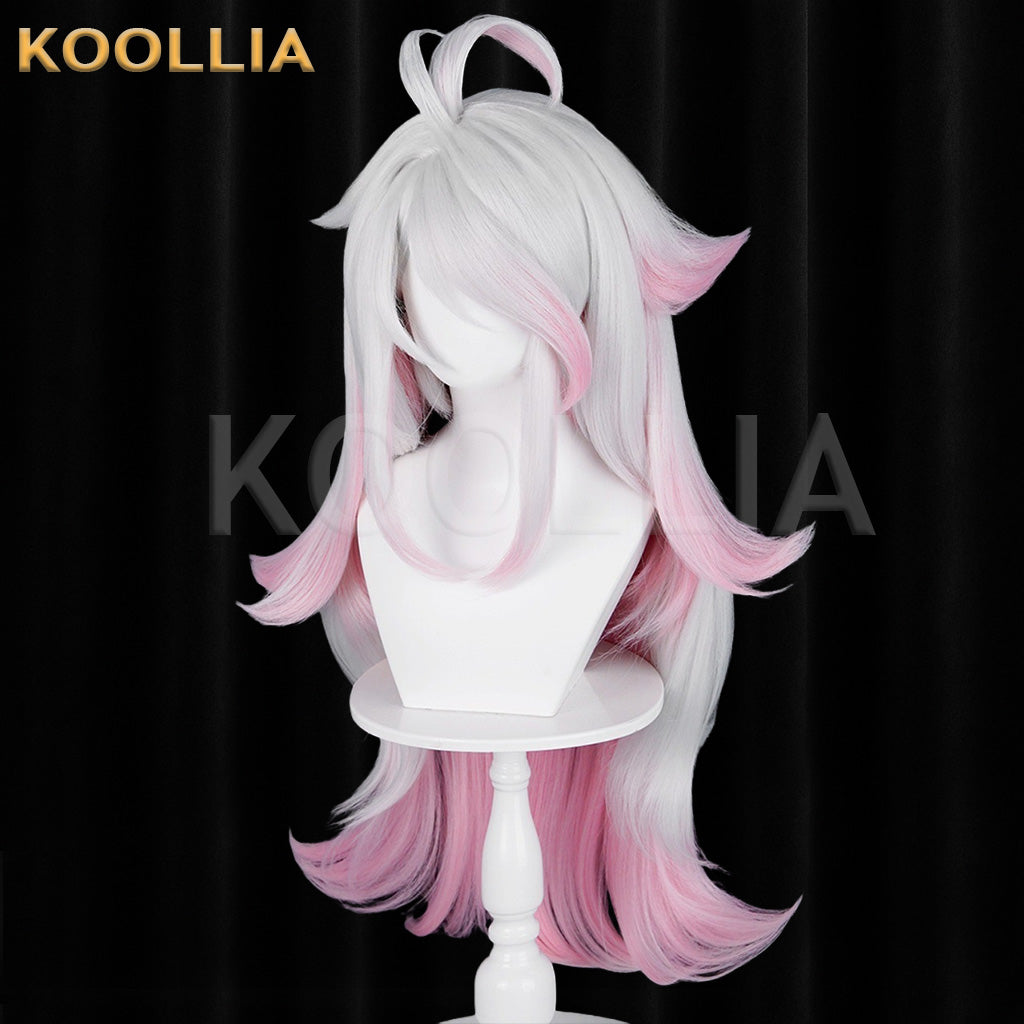 Locke Kingdom Iris White‑Pink Gradient Basic Wig