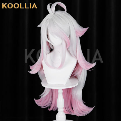 Locke Kingdom Iris White‑Pink Gradient Basic Wig