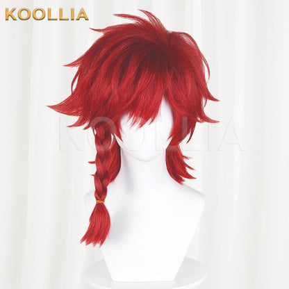 Honor Of Kings Pei Qinhu Bright Red Basic Wig